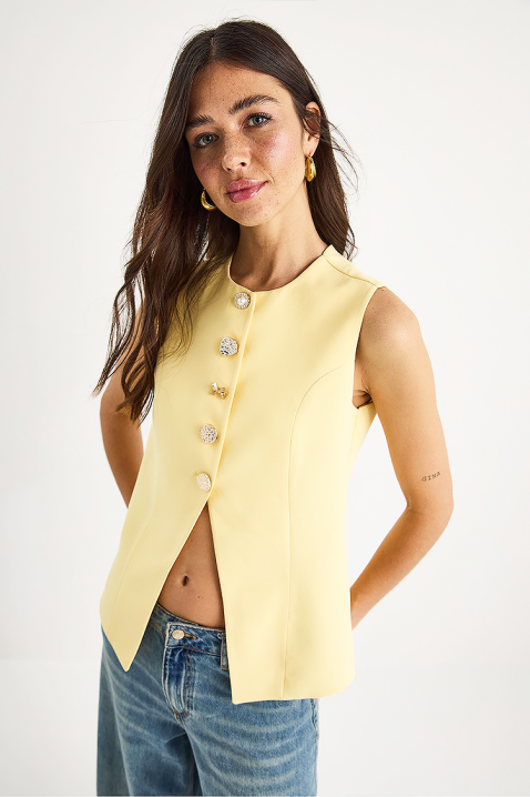 Top ESMANARA YELLOW, Boja: žuta, IVET.HR - MODERNA ODJEĆA