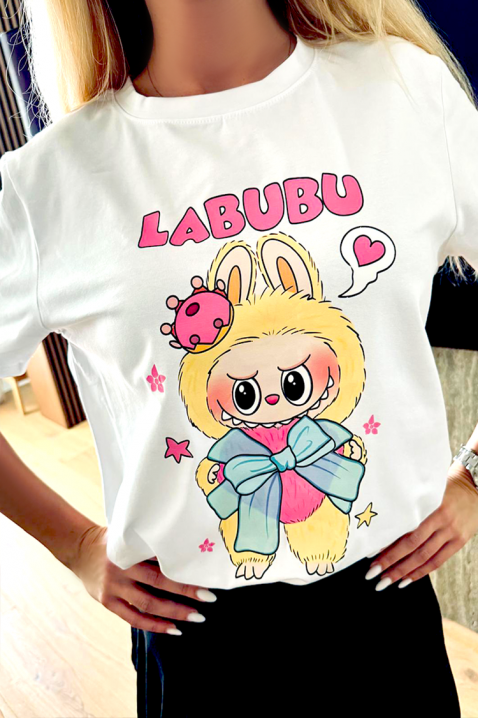 Majica LABUBU RIBBON, Boja: bijela, IVET.HR - MODERNA ODJEĆA