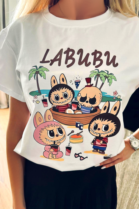 Majica LABUBU FRIENDS, Boja: bijela, IVET.HR - MODERNA ODJEĆA