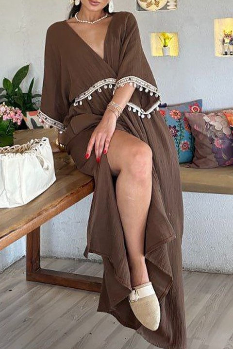 Haljina ENLISHIRVA BROWN, Boja: smeđa, IVET.HR - MODERNA ODJEĆA