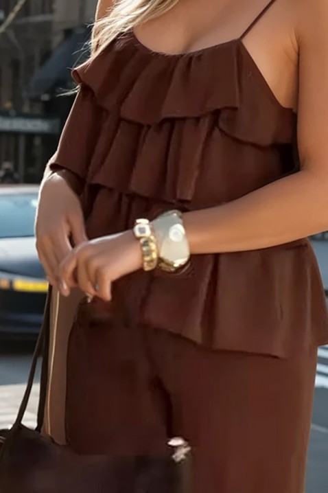 Komplet TIRVILZA BROWN, Boja: smeđa, IVET.HR - MODERNA ODJEĆA