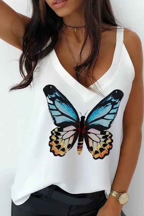 Top BUTTERFLANA WHITE, Boja: bijela, IVET.HR - MODERNA ODJEĆA
