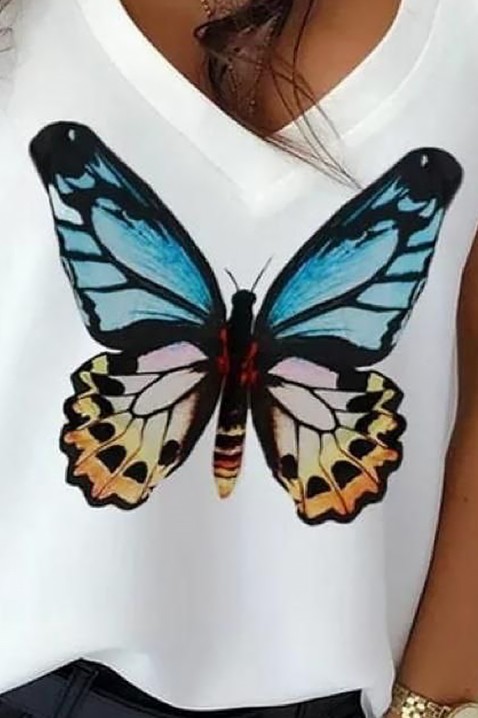 Top BUTTERFLANA WHITE, Boja: bijela, IVET.HR - MODERNA ODJEĆA