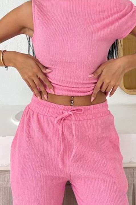 Komplet FRALINDA PINK, Boja: roza, IVET.HR - MODERNA ODJEĆA