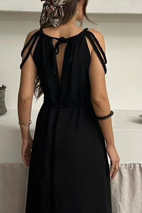 Haljina MIRZALFA BLACK, Boja: crna, IVET.HR - MODERNA ODJEĆA