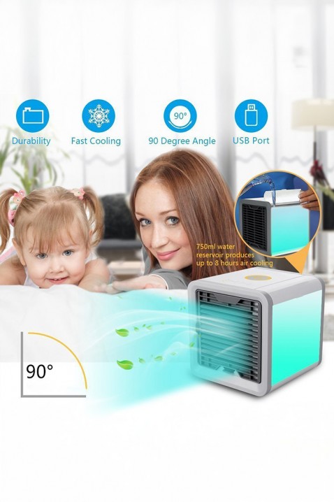 Prijenosni ventilator, hladnjak i pročišćivač zraka TIONY, Boja: bijela, IVET.HR - MODERNA ODJEĆA