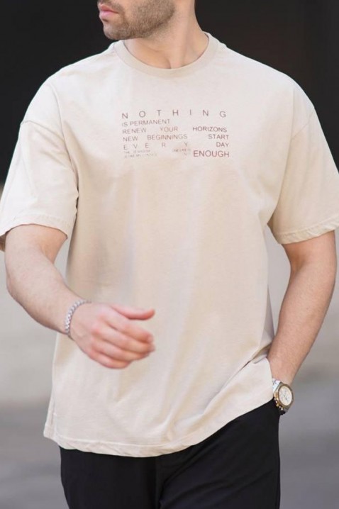 Muška majica TARMEDO BEIGE, Boja: bež, IVET.HR - MODERNA ODJEĆA