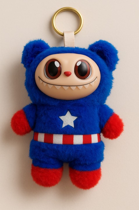 Plišani privezak LABUBU CAPTAIN AMERICA, Boja: plava, IVET.HR - MODERNA ODJEĆA