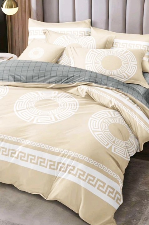 Komplet posteljina PLOHERA BEIGE 200x220 cm pamuk - 4 dijela, Boja: bež, IVET.HR - MODERNA ODJEĆA