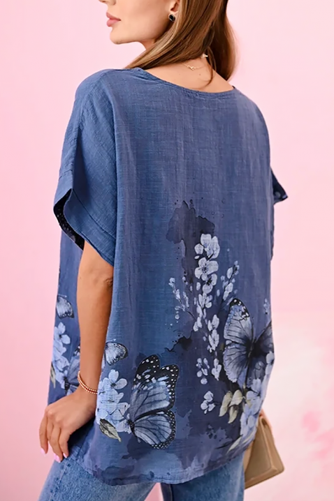 Majica FLOURANA BLUE, Boja: plava, IVET.HR - MODERNA ODJEĆA