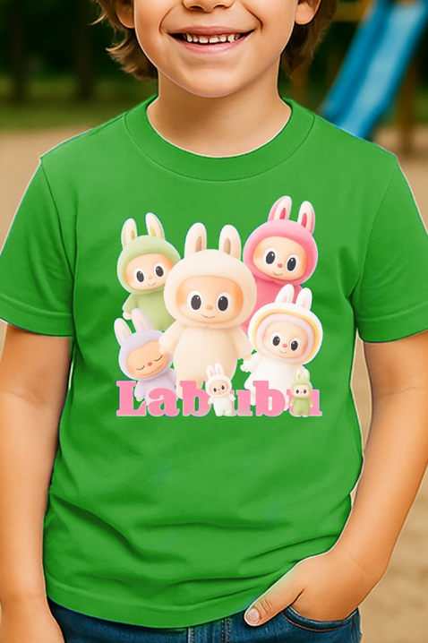 Dječija majica LABUBU KIDDY GREEN, Boja: zelena, IVET.HR - MODERNA ODJEĆA
