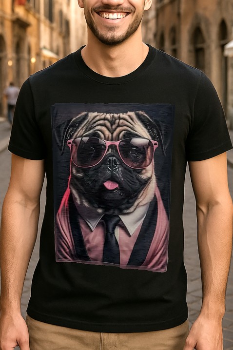 Muška majica DOGGO BLACK, Boja: crna, IVET.HR - MODERNA ODJEĆA
