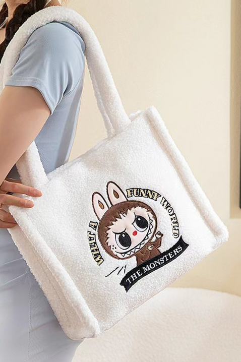 Torba LABUBU MONSTERS WHITE, Boja: bijela, IVET.HR - MODERNA ODJEĆA