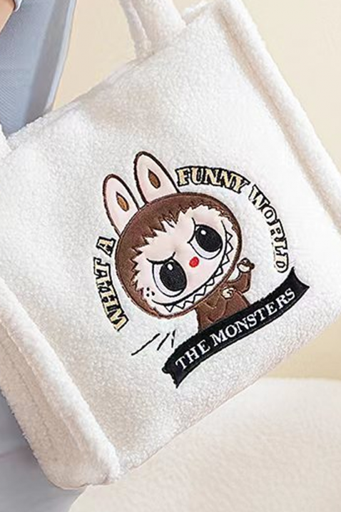Torba LABUBU MONSTERS WHITE, Boja: bijela, IVET.HR - MODERNA ODJEĆA