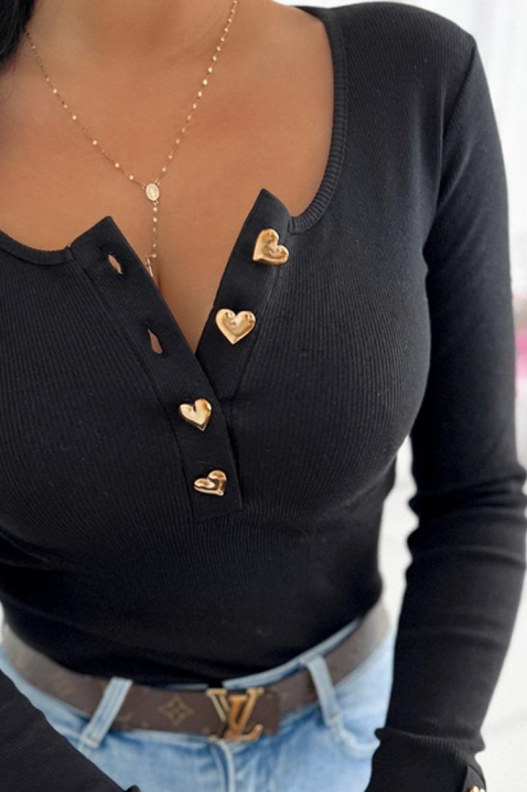 Ženska bluza SILVINA BLACK, Boja: crna, IVET.HR - MODERNA ODJEĆA