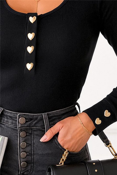 Ženska bluza SILVINA BLACK, Boja: crna, IVET.HR - MODERNA ODJEĆA