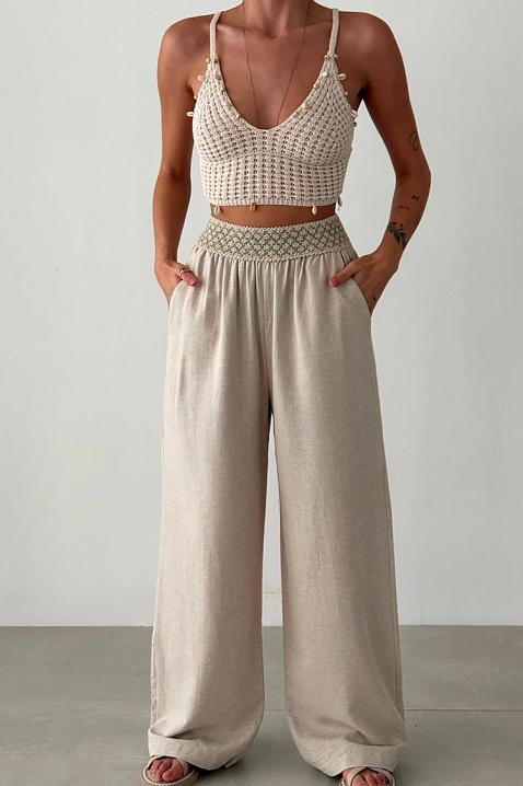 Pantalone SINEYA, Boja: bež, IVET.HR - MODERNA ODJEĆA