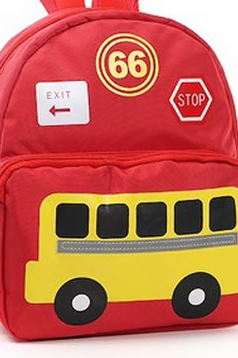 Dječji ruksak BUSCHOOL RED, Boja: crvena, IVET.HR - MODERNA ODJEĆA