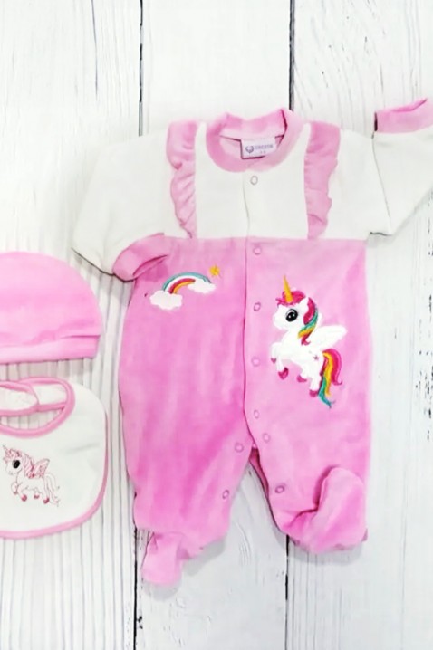 Komplet za bebe BONBONA PUDRA, Boja: roza, IVET.HR - MODERNA ODJEĆA