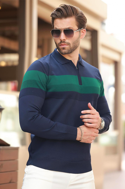Muška bluza BERTOLO NAVY, Boja: tamnoplava, IVET.HR - MODERNA ODJEĆA