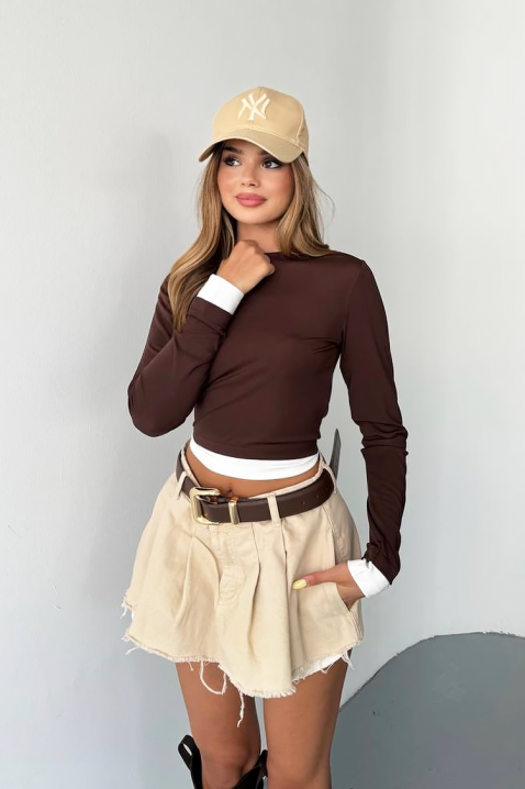 Ženska bluza SERGNOZA BROWN, Boja: smeđa, IVET.HR - MODERNA ODJEĆA