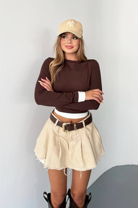 Ženska bluza SERGNOZA BROWN, Boja: smeđa, IVET.HR - MODERNA ODJEĆA