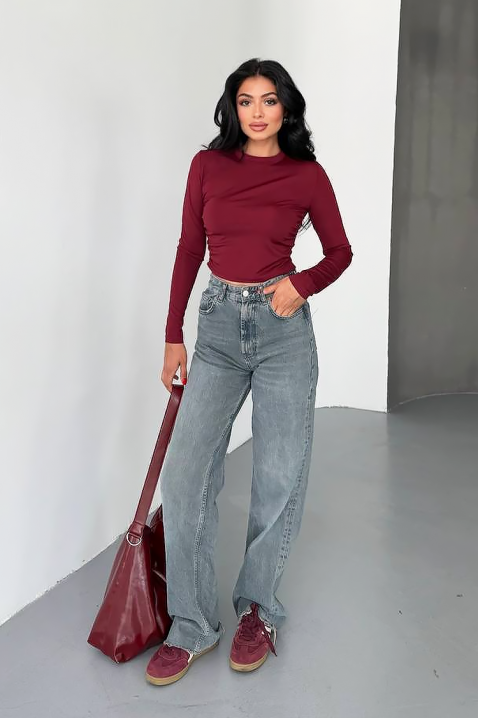 Ženska bluza GLAVONZA BORDO, Boja: bordo, IVET.HR - MODERNA ODJEĆA