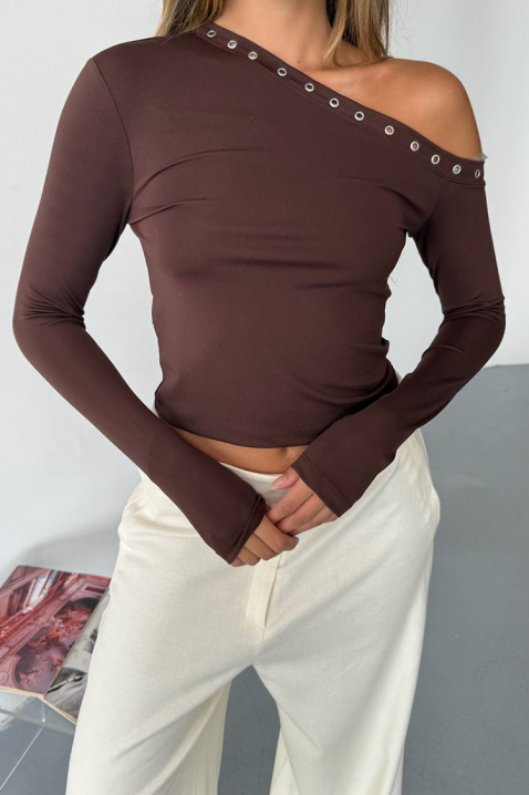 Ženska bluza LAVINDA BROWN, Boja: smeđa, IVET.HR - MODERNA ODJEĆA