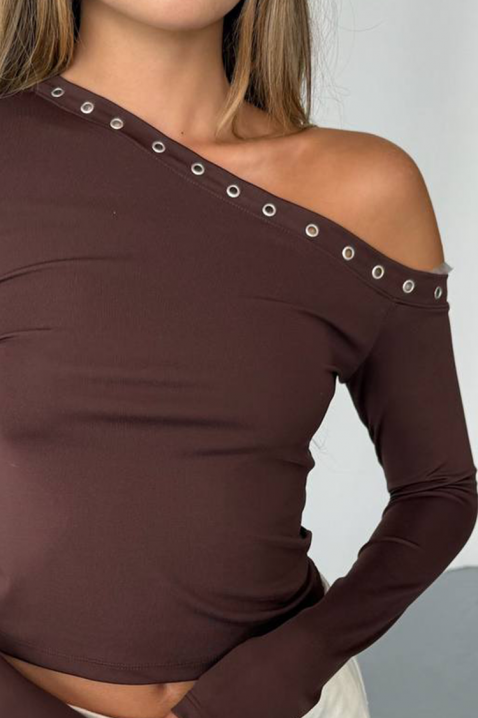 Ženska bluza LAVINDA BROWN, Boja: smeđa, IVET.HR - MODERNA ODJEĆA