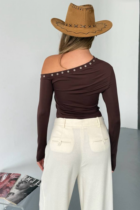 Ženska bluza LAVINDA BROWN, Boja: smeđa, IVET.HR - MODERNA ODJEĆA
