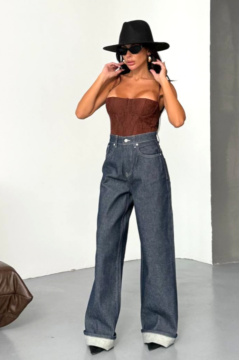 Traperice DENIMZA NAVY, Boja: tamnoplava, IVET.HR - MODERNA ODJEĆA