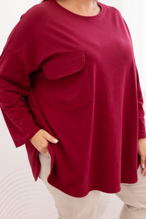 Ženska bluza FRENOLFA RED, Boja: crvena, IVET.HR - MODERNA ODJEĆA