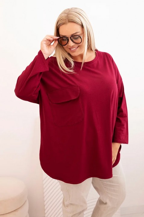 Ženska bluza FRENOLFA RED, Boja: crvena, IVET.HR - MODERNA ODJEĆA