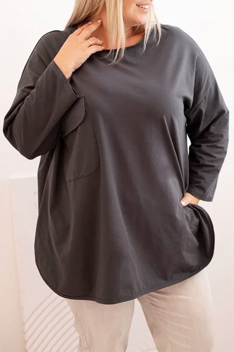 Ženska bluza FRENOLFA GREY, Boja: siva, IVET.HR - MODERNA ODJEĆA