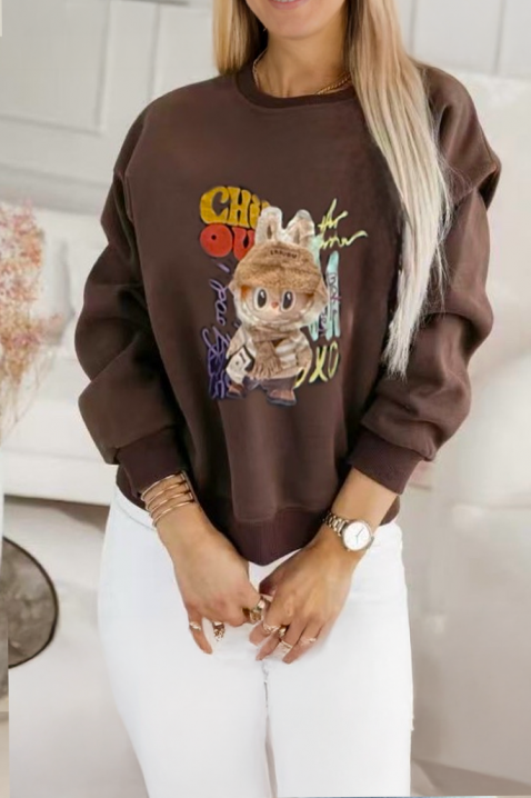 Ženska bluza LABRONZA BROWN, Boja: smeđa, IVET.HR - MODERNA ODJEĆA