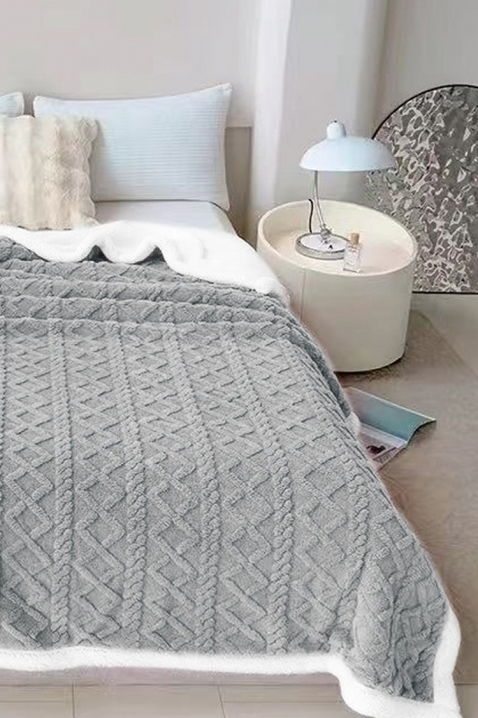 Prekrivač za krevet ERTIOLJA GREY 160х200 cm, Boja: siva, IVET.HR - MODERNA ODJEĆA