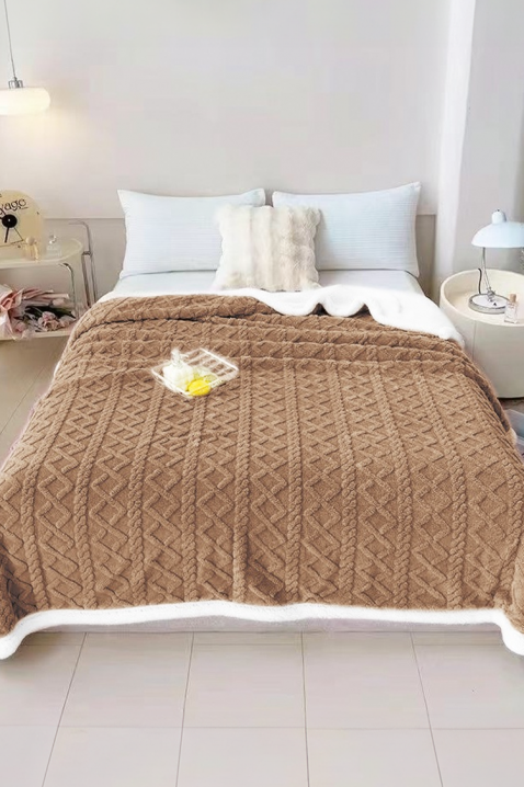 Prekrivač za krevet ERTIOLJA BROWN 160х200 cm, Boja: smeđa, IVET.HR - MODERNA ODJEĆA