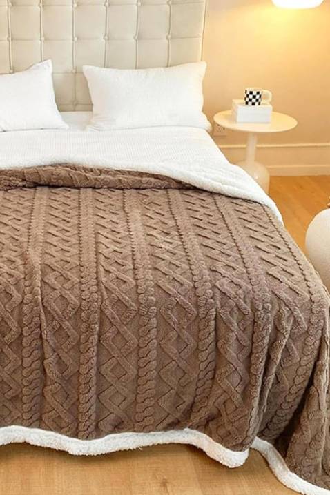 Prekrivač za krevet ERTIOLJA BROWN 160х200 cm, Boja: smeđa, IVET.HR - MODERNA ODJEĆA