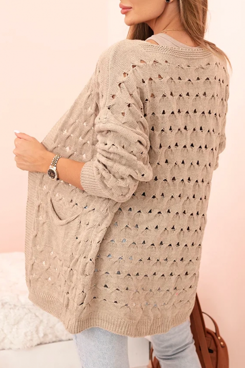 Kardigan NELFORLIA BEIGE, Boja: bež, IVET.HR - MODERNA ODJEĆA