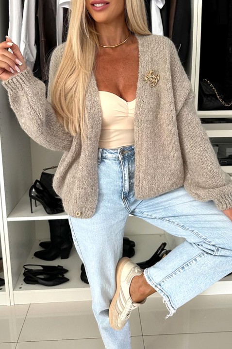 Kardigan VELMENDRIA BEIGE, Boja: bež, IVET.HR - MODERNA ODJEĆA
