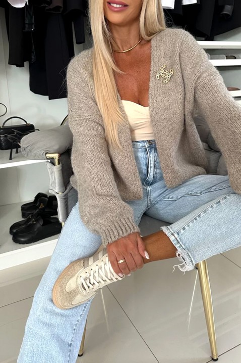 Kardigan VELMENDRIA BEIGE, Boja: bež, IVET.HR - MODERNA ODJEĆA