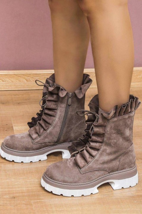 Ženske čizme FROLINTA MOCHA - Gležnjače | Ivet.HR Ženske čizme FROLINTA MOCHA, Boja: moka, IVET.HR - MODERNA ODJEĆA