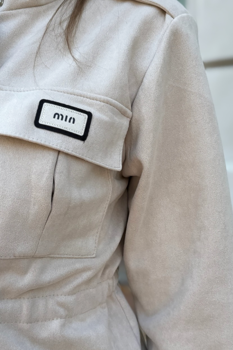 Jakna XELFONDA ECRU, Boja: drap, IVET.HR - MODERNA ODJEĆA