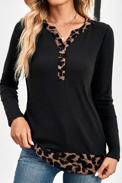 Ženska bluza GLINEZA BLACK, Boja: crna, IVET.HR - MODERNA ODJEĆA