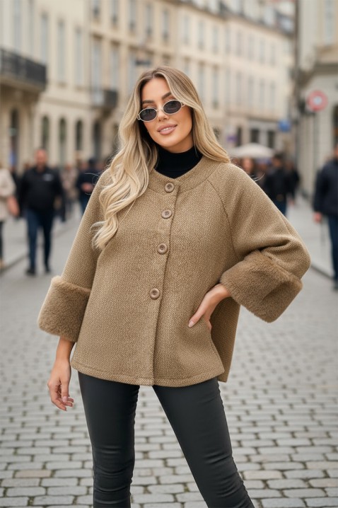 Kaput KRENINA BEIGE, Boja: bež, IVET.HR - MODERNA ODJEĆA