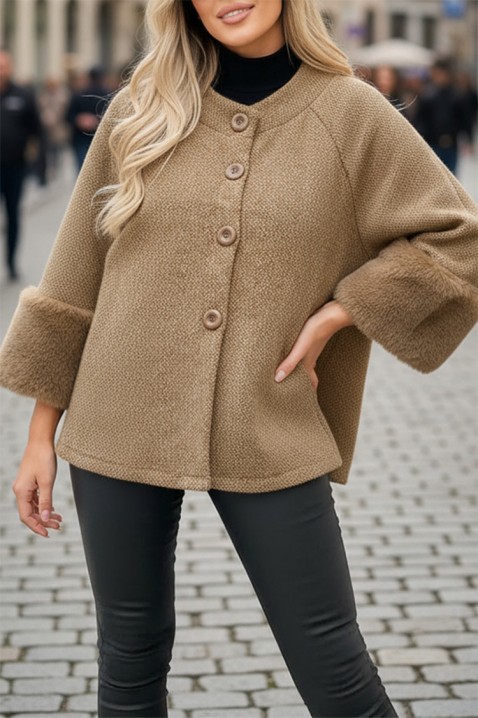 Kaput KRENINA BEIGE, Boja: bež, IVET.HR - MODERNA ODJEĆA