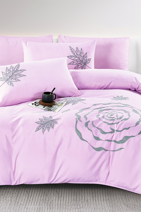 Komplet posteljina BIOGELNA PINK 200x220 cm pamuk - 4 dijela, Boja: roza, IVET.HR - MODERNA ODJEĆA