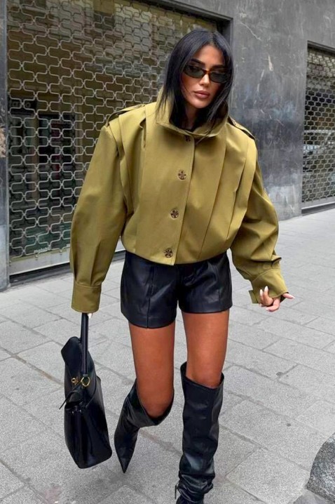 Jakna PREZILDA OLIVE, Boja: maslinastozelena, IVET.HR - MODERNA ODJEĆA