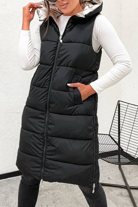 Prsluk s dvostrukim licem KALMORDA, Boja: crna, IVET.HR - MODERNA ODJEĆA