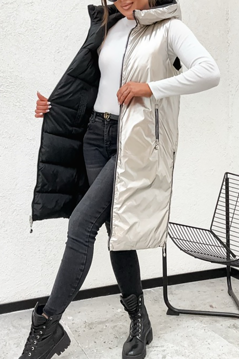 Prsluk s dvostrukim licem KALMORDA, Boja: crna, IVET.HR - MODERNA ODJEĆA